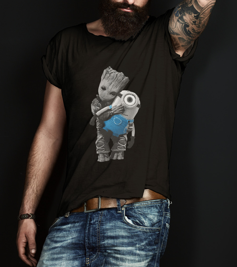 Only Today Groot Hugging Minion T-Shirt