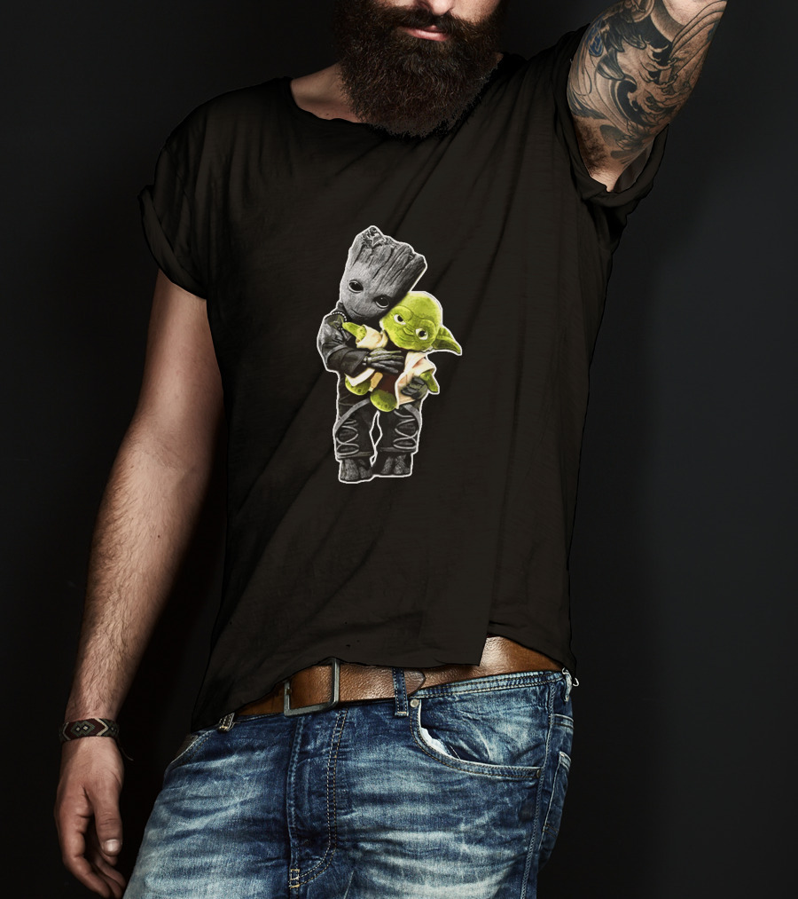 Only Today Alien Tree Creature With Green Alien Baby T-Shirt