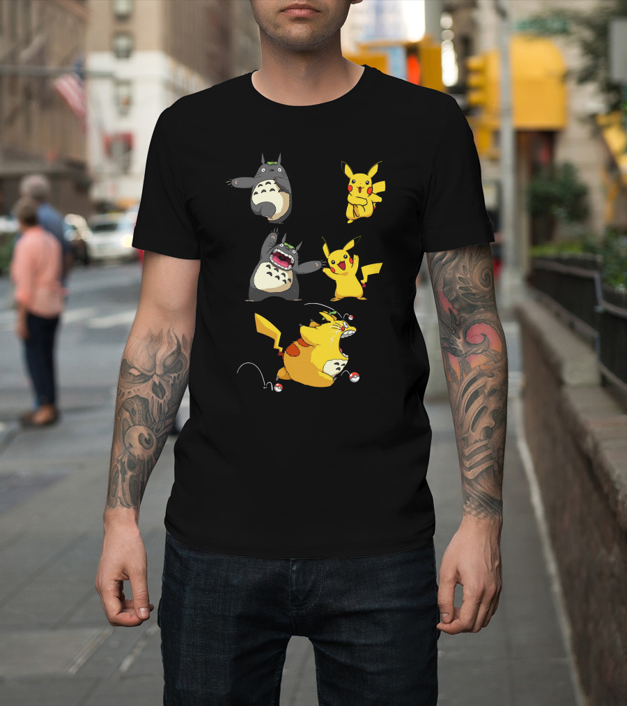 Pikachu Totoro Mashup T-Shirt