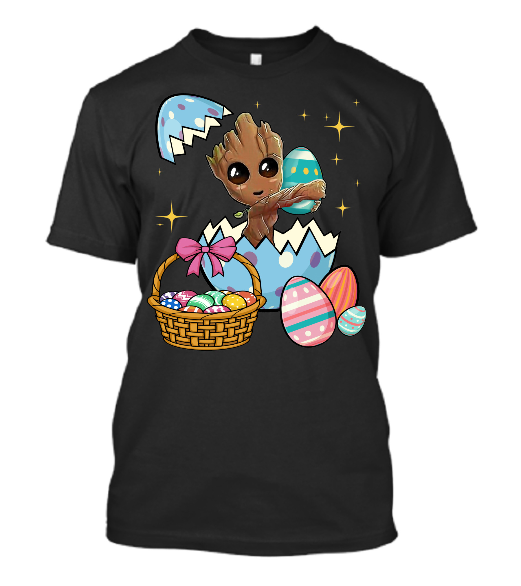Baby Groot Easter Basket And Eggs T-Shirt