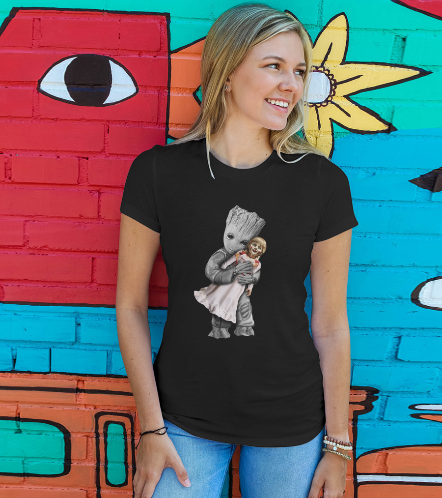 Groot Hugging Annabelle Doll T-Shirt