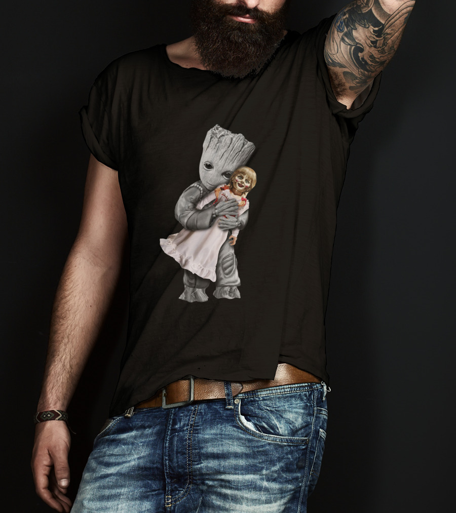 Groot Hugging Annabelle Doll T-Shirt