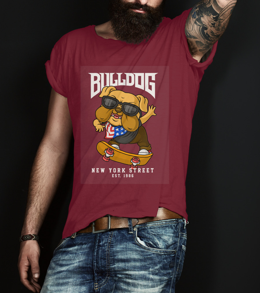 Bulldog New York Street Est. 1986 T-Shirt