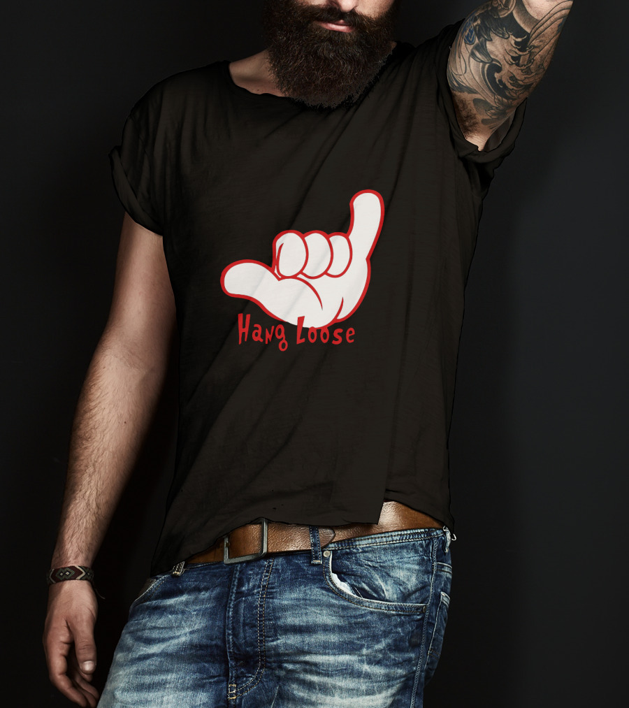 Hang Loose Shaka Hand Gesture Beach Vibes T-Shirt