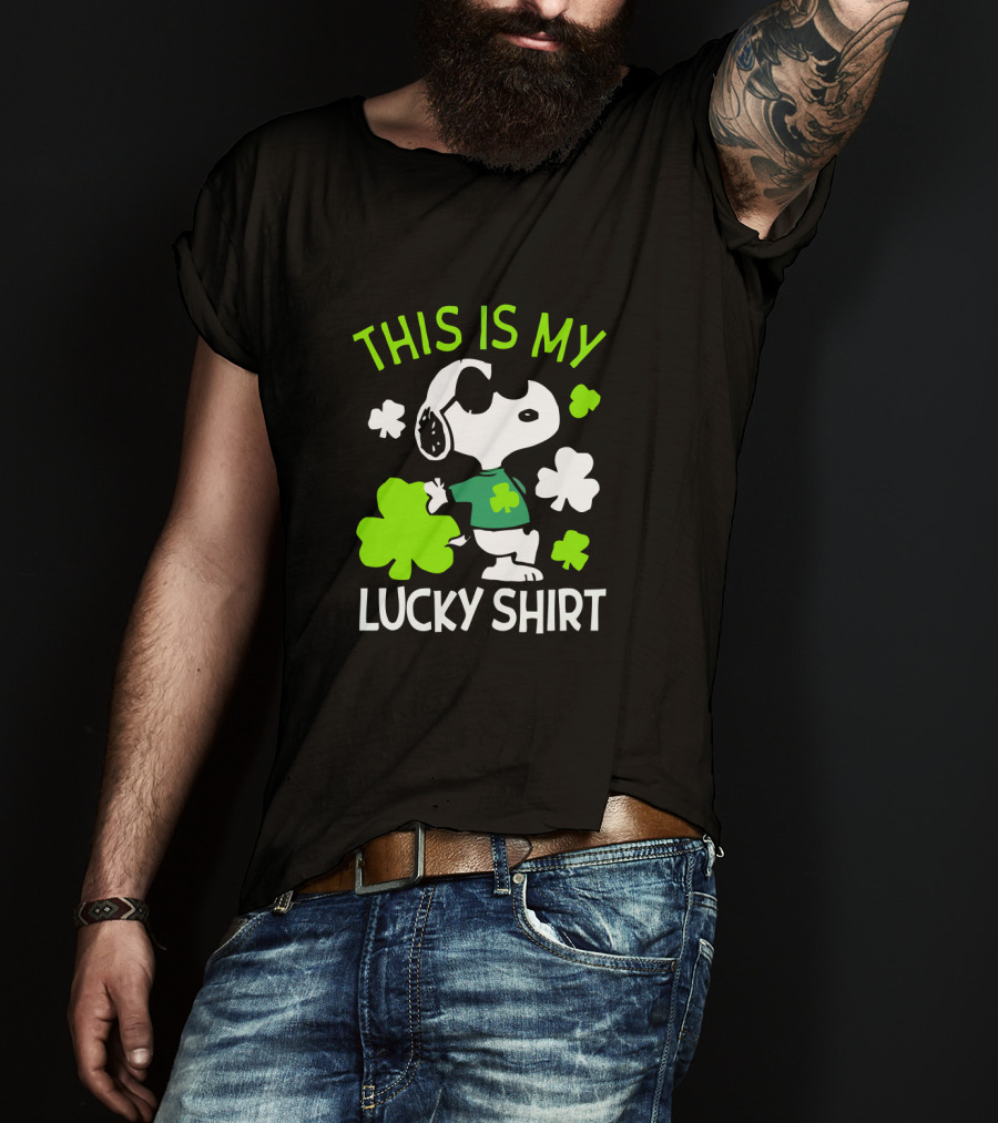Peanuts Snoopy This Is My Lucky St Patrick T-Shirt