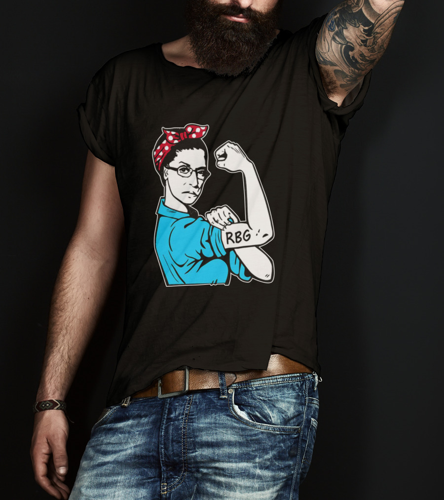 RBG Unbreakable Ruth Bader Ginsburg Feminist Icon Dissent Rosie The Riveter T-Shirt