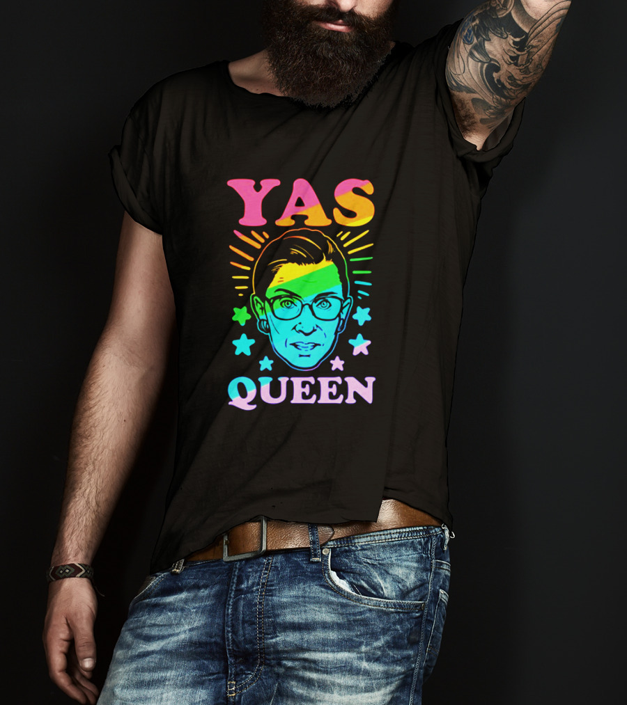 Yas Queen Rbg Rainbow Stars T-Shirt