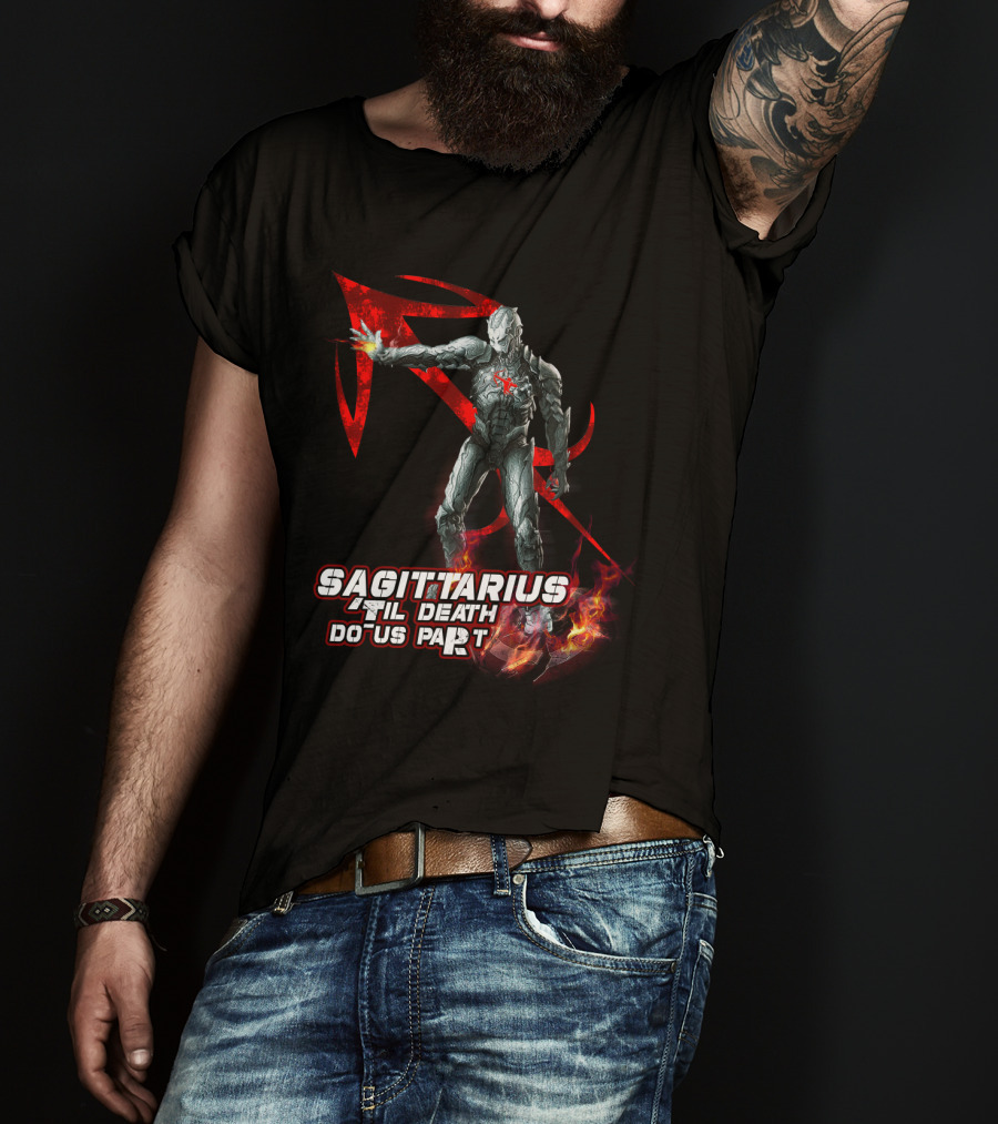 Sagittarius 'Til Death Do Us Part Iron Man Marvel Fans T-Shirt