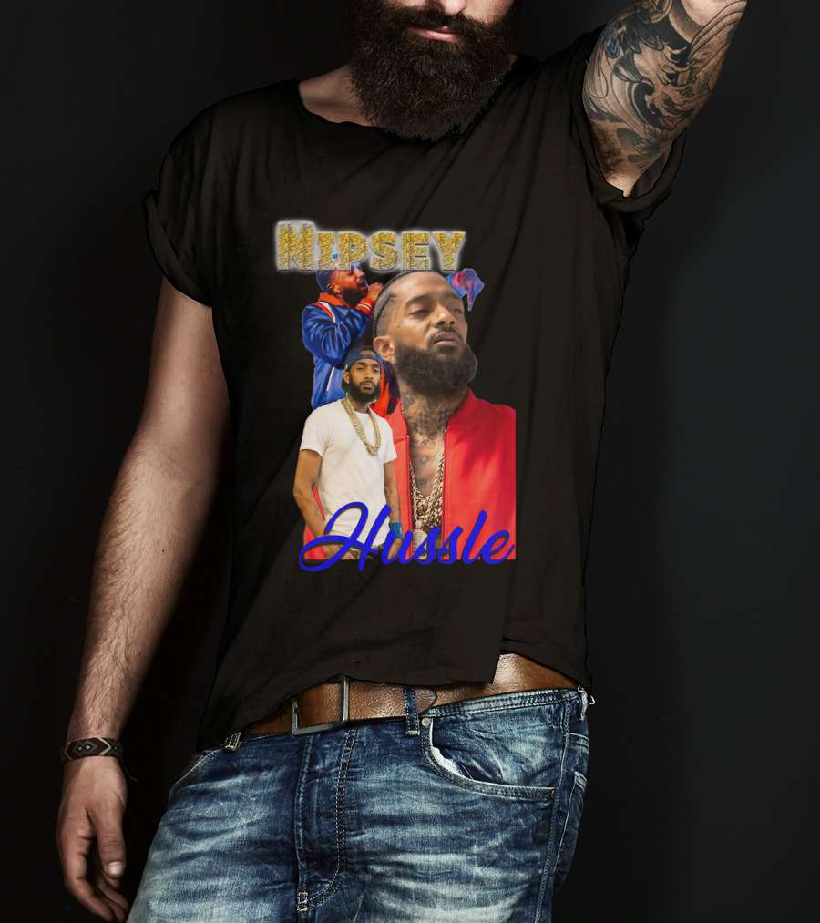 Nipsey Hussle Retro Rap Legends Iconic Collage T-Shirt