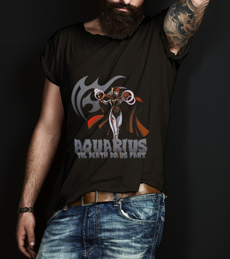 Aquarius Til Death Do Us Part Scarlet Witch Marvel T-Shirt