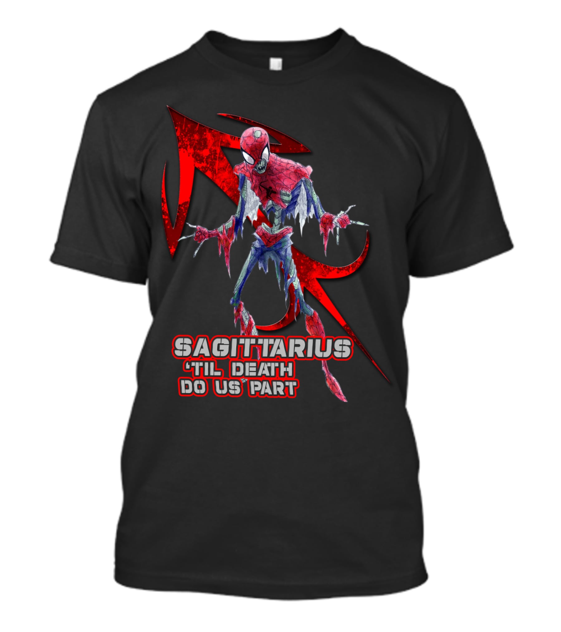 Spider Man Sagittarius 'Til Death Do Us Part For Marvel Fans T-Shirt