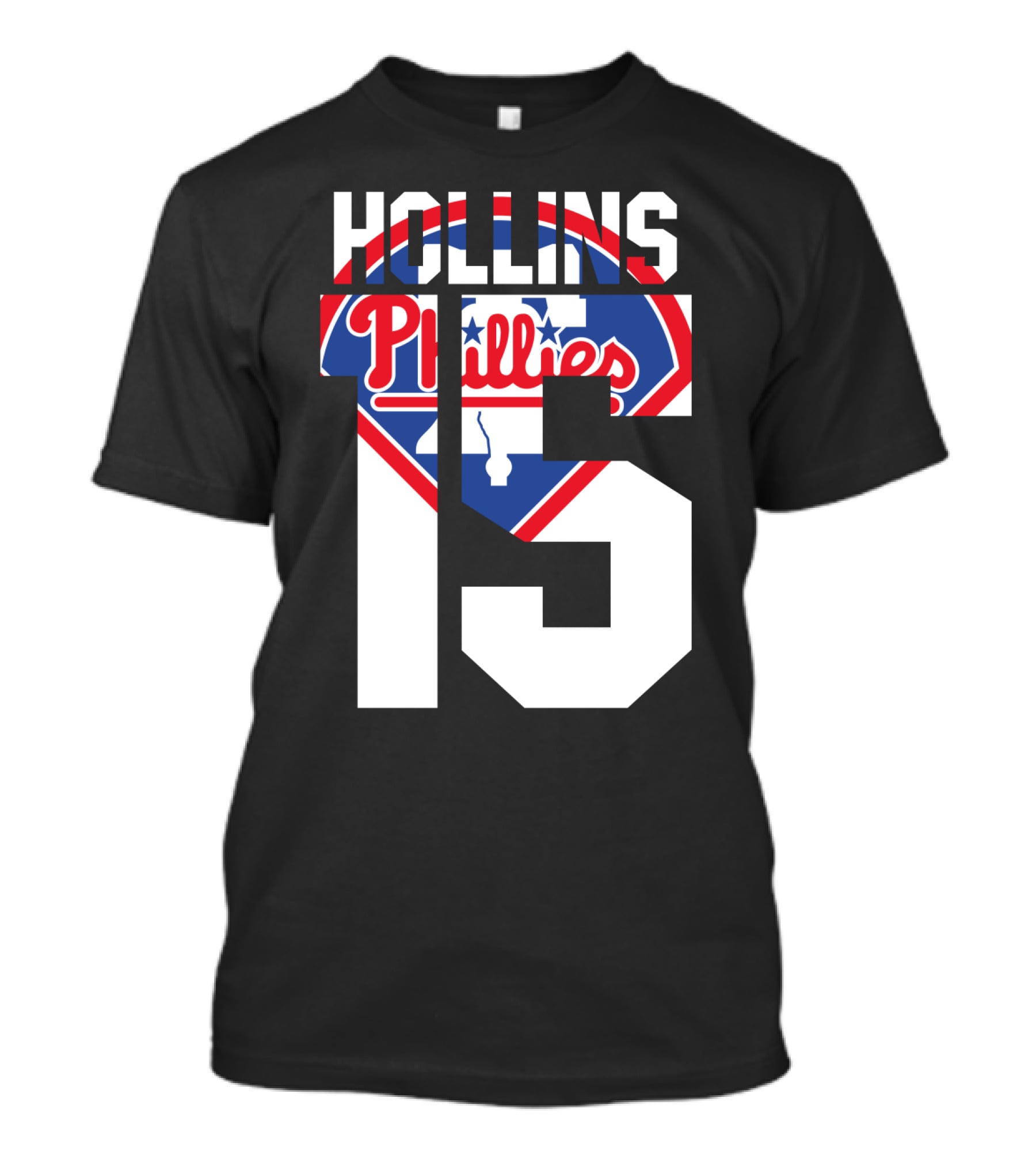 Hollins 15 Philadelphia Phillies 1993 Baseball Team T-Shirt