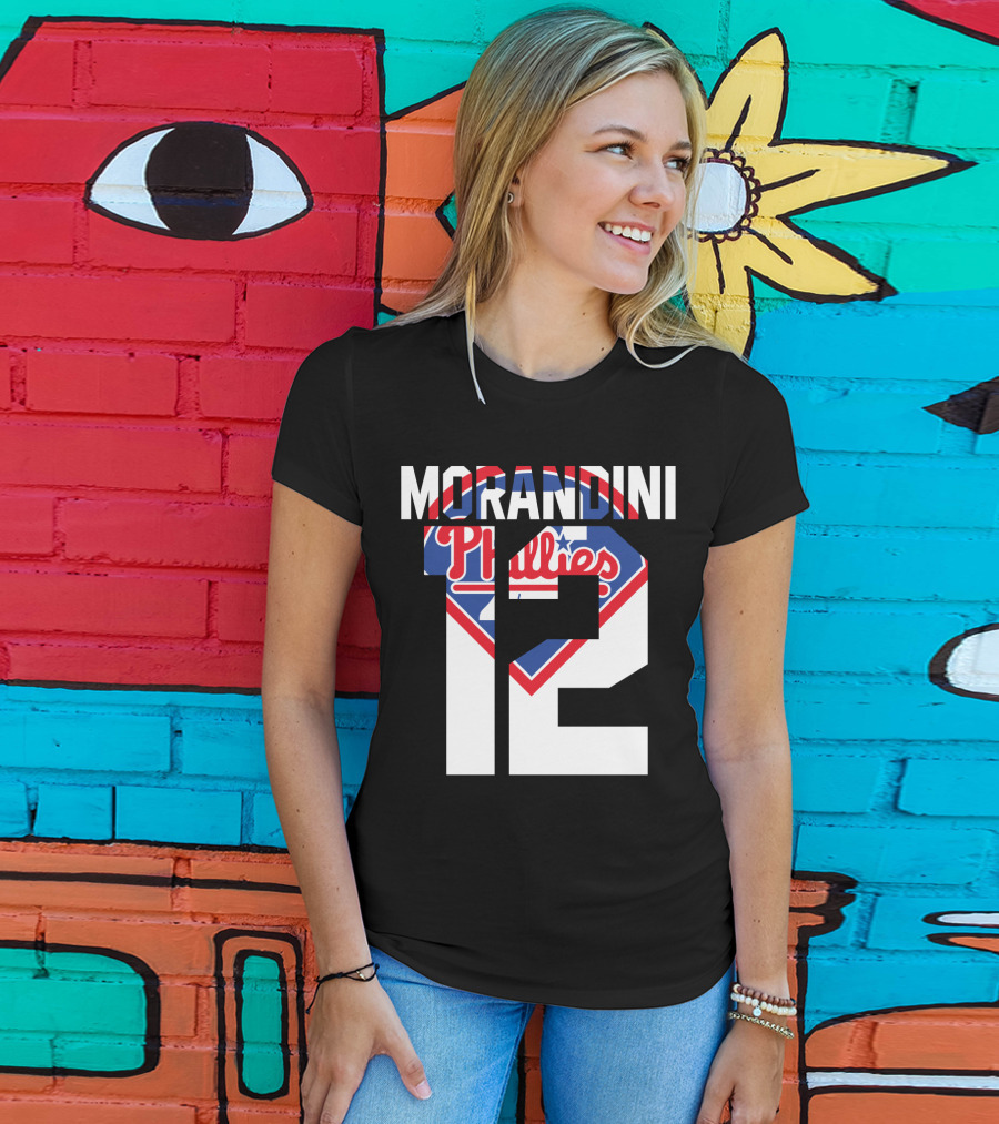 Morandini 12 Philadelphia Phillies 1993 Baseball Team Retro T-Shirt