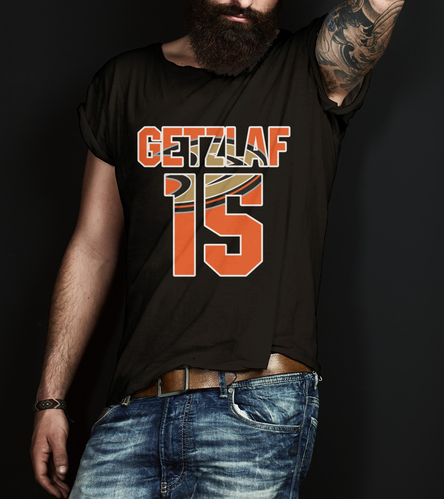 Anaheim Ducks Ryan Getzlaf Number 15 NHL T-Shirt