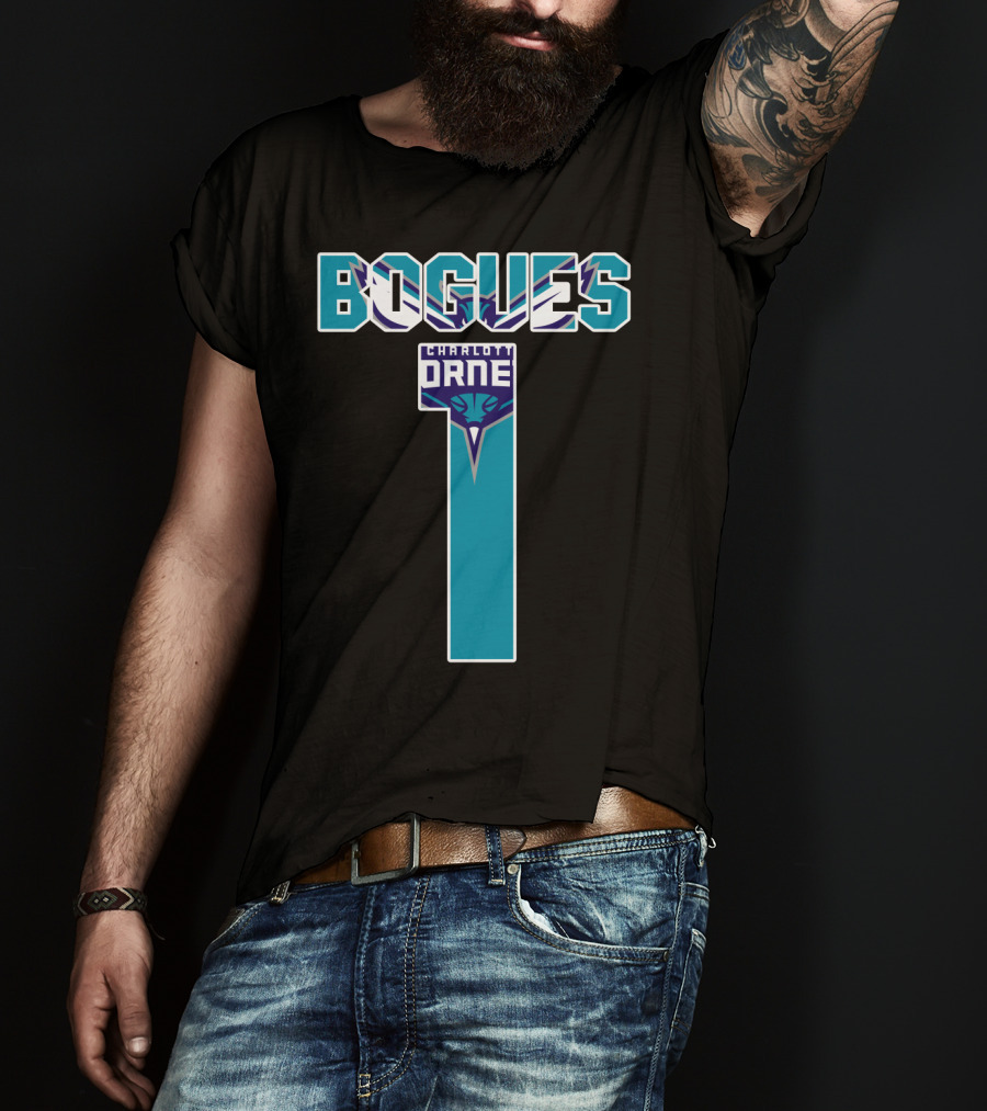 Bogues Number One Charlotte Hornets T-Shirt