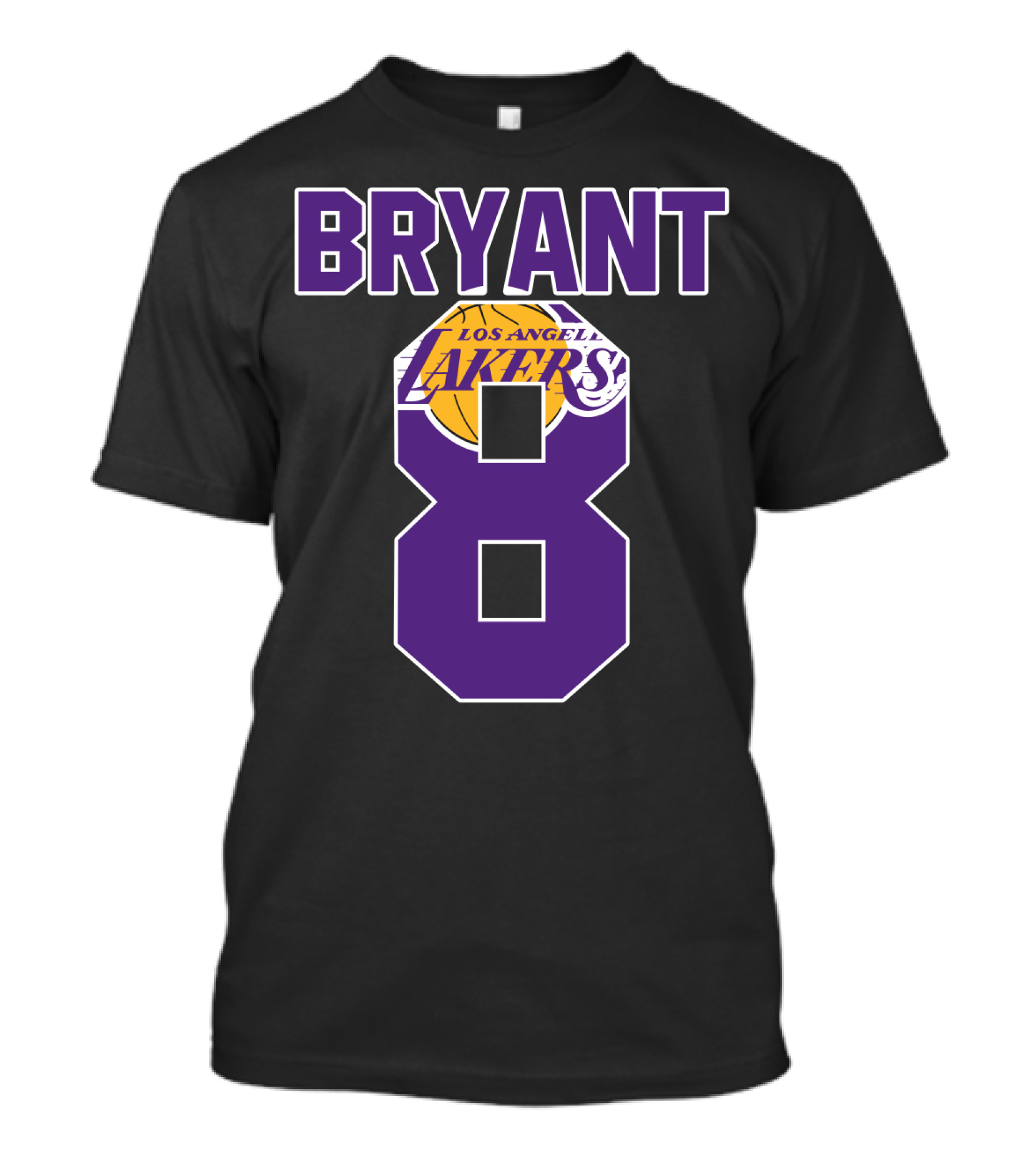 Bryant 8 Los Angeles Lakers Basketball T-Shirt