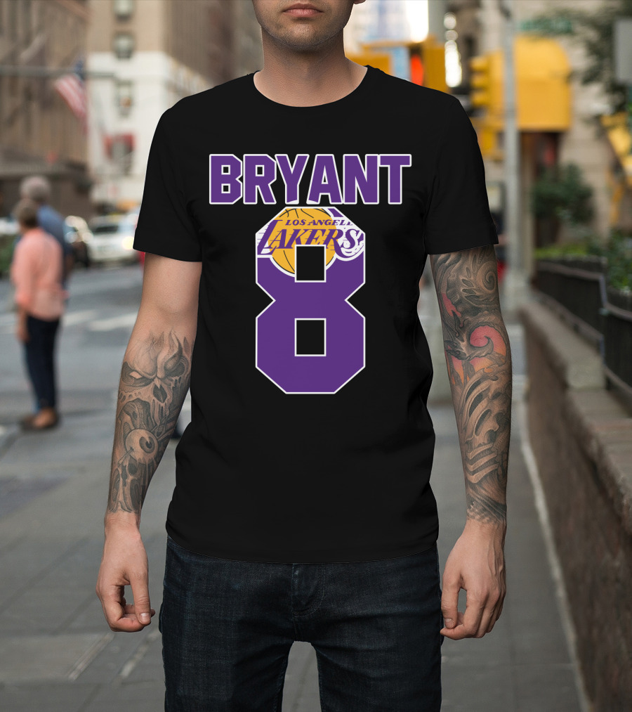 Bryant 8 Los Angeles Lakers Basketball T-Shirt