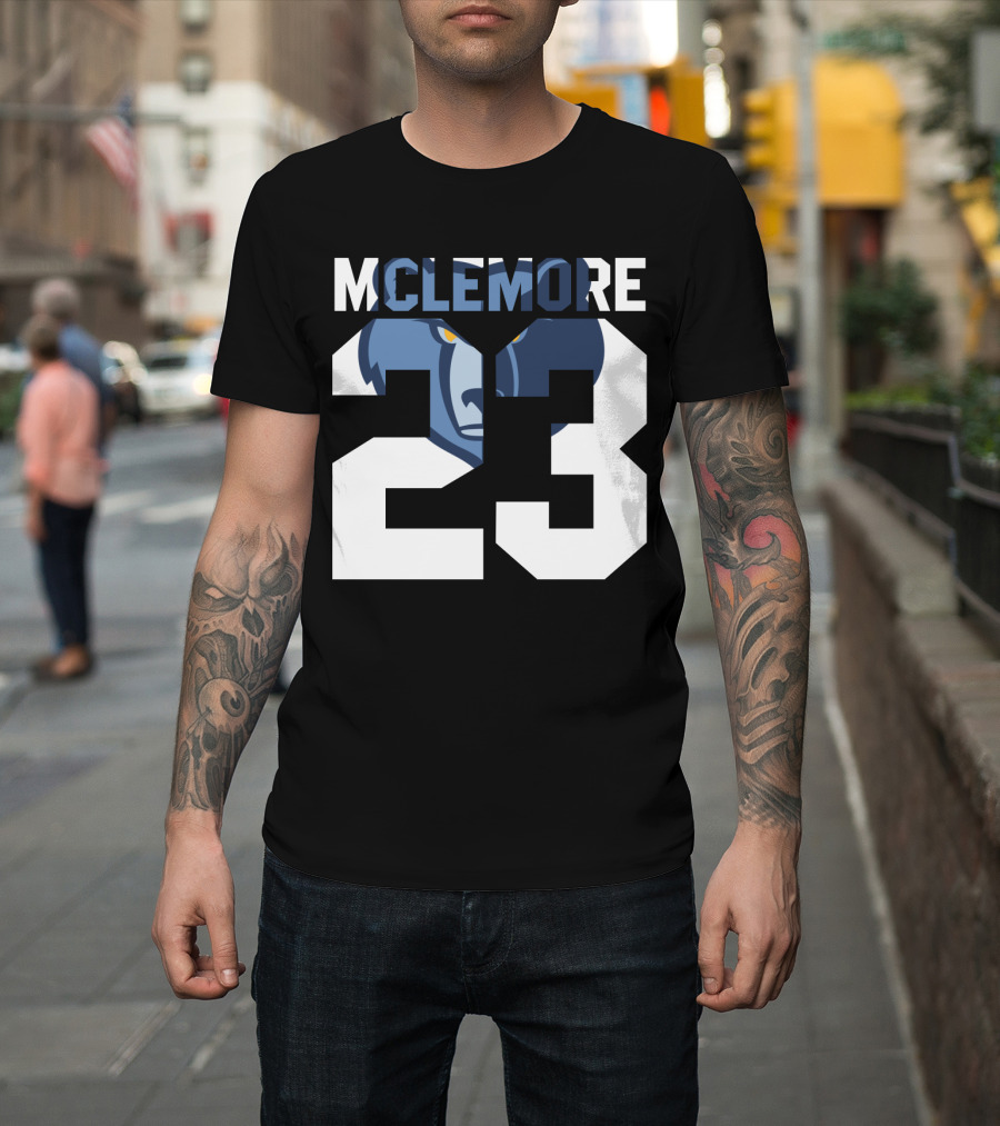 Memphis Grizzlies Ben Mclemore 23 Number T-Shirt