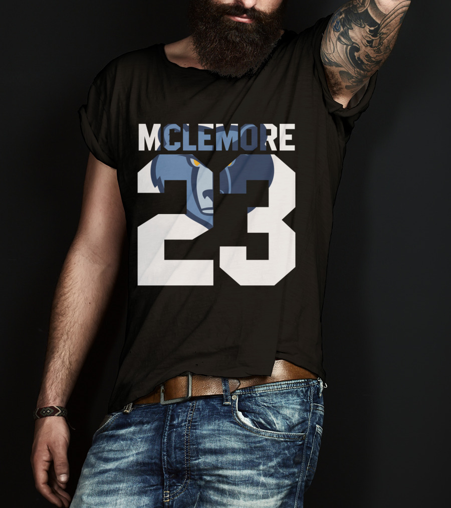 Memphis Grizzlies Ben Mclemore 23 Number T-Shirt