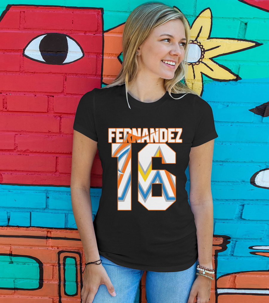 Fernandez 16 Miami Marlins T-Shirt