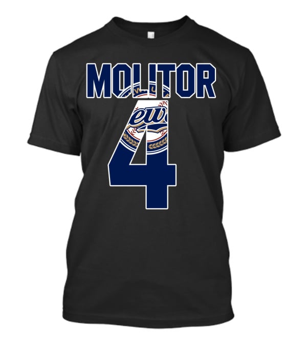 Molitor 4 Milwaukee Brewers T-Shirt
