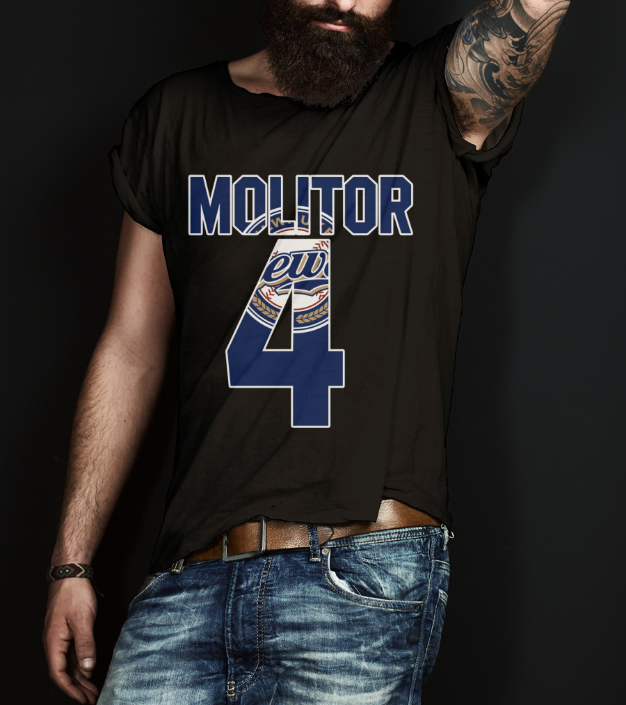 Molitor 4 Milwaukee Brewers T-Shirt