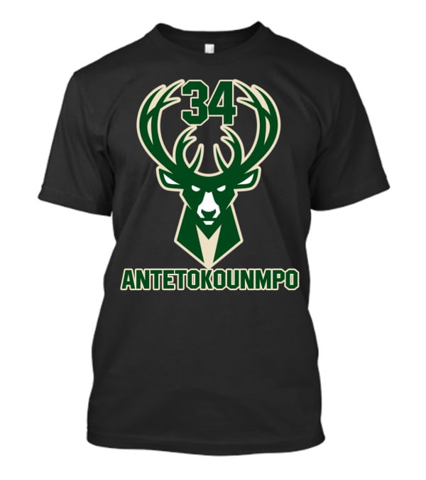 Milwaukee Bucks 34 Antetokounmpo T-Shirt