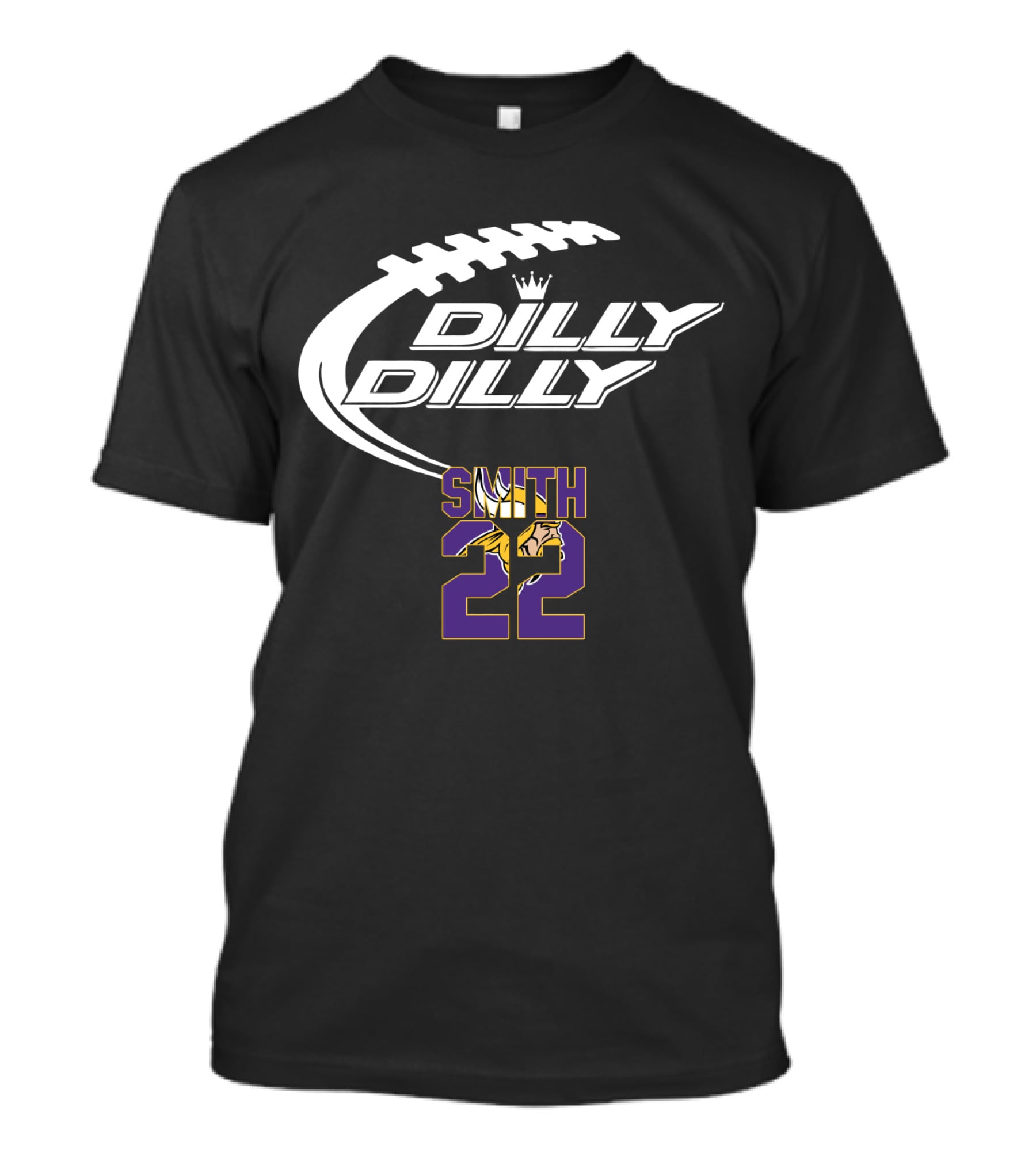 Minnesota Vikings Harrison Smith 22 Dilly Dilly Football T-Shirt
