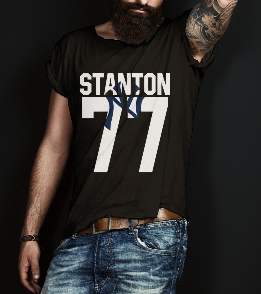 Stanton 77 New York Yankees Number T-Shirt
