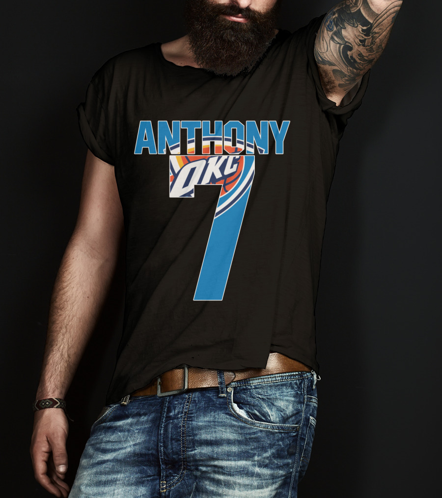Oklahoma City Thunder Carmelo Anthony 7 Nba Okc T-Shirt