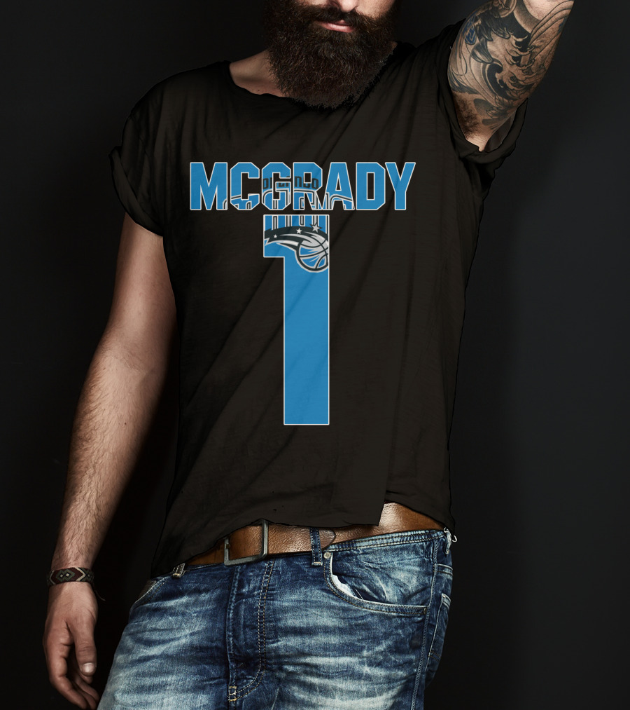 Orlando Magic Tracy Mcgrady Number One Nba Mcgrady 1 T-Shirt