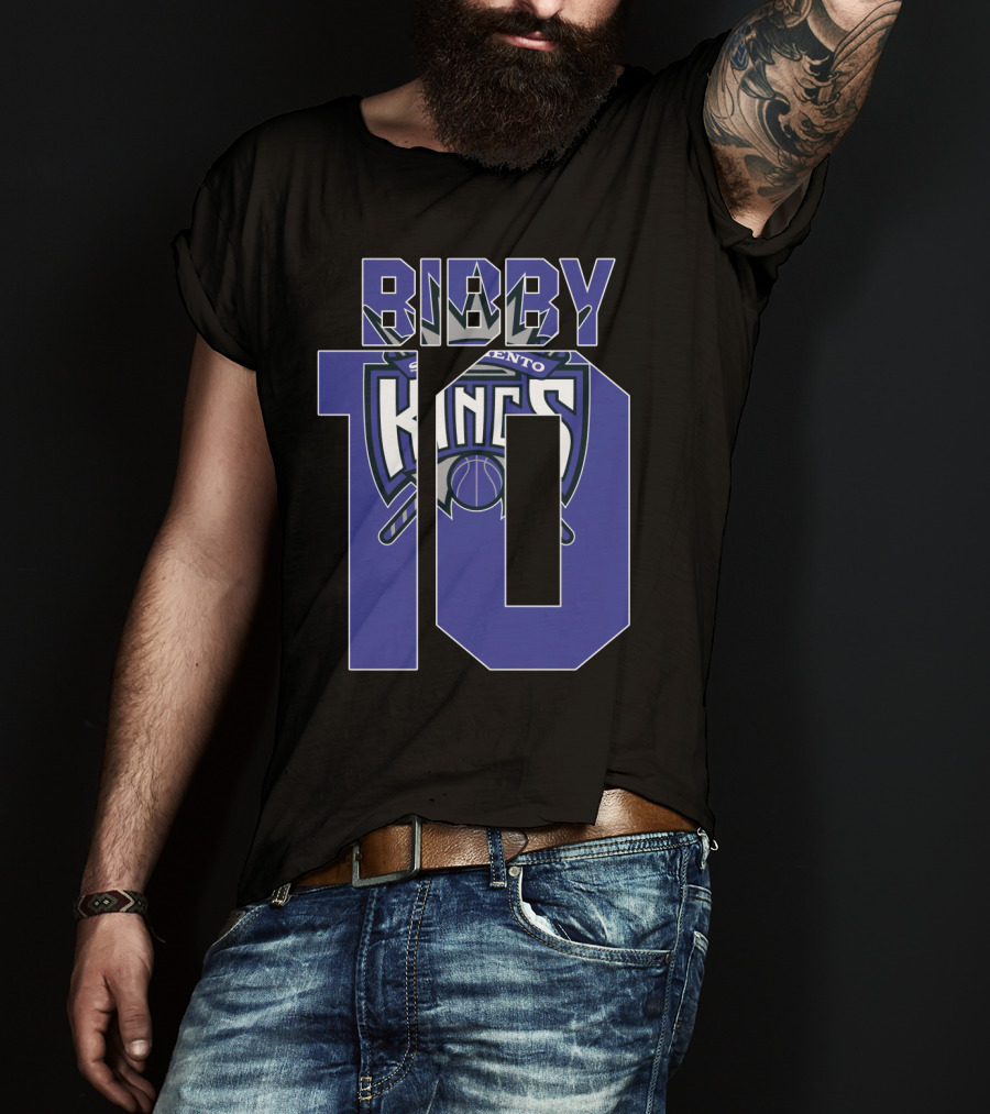 Sacramento Kings Mike Bibby 10 Nba Basketball Fan T-Shirt