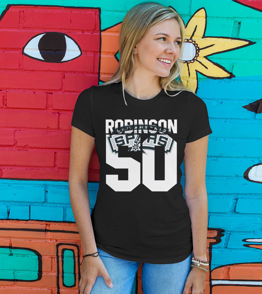 David Robinson 50 San Antonio Spurs Nba T-Shirt