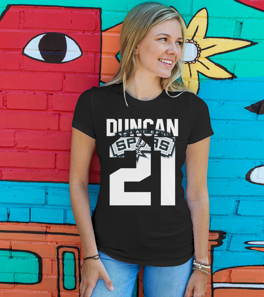San Antonio Spurs Duncan 21 Nba T-Shirt