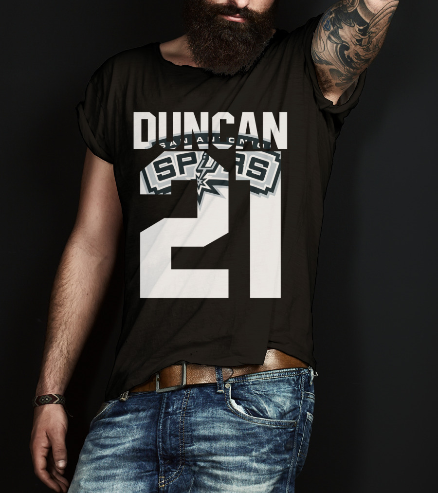San Antonio Spurs Duncan 21 Nba T-Shirt