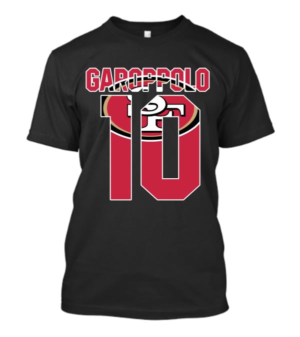 Garoppolo 10 San Francisco 49ers Logo Player Jersey T-Shirt