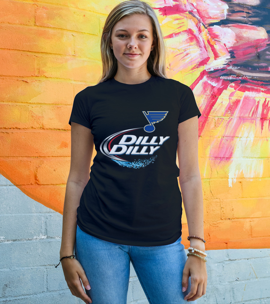 St. Louis Blues Dilly Dilly NHL Fan Logo Hockey T-Shirt