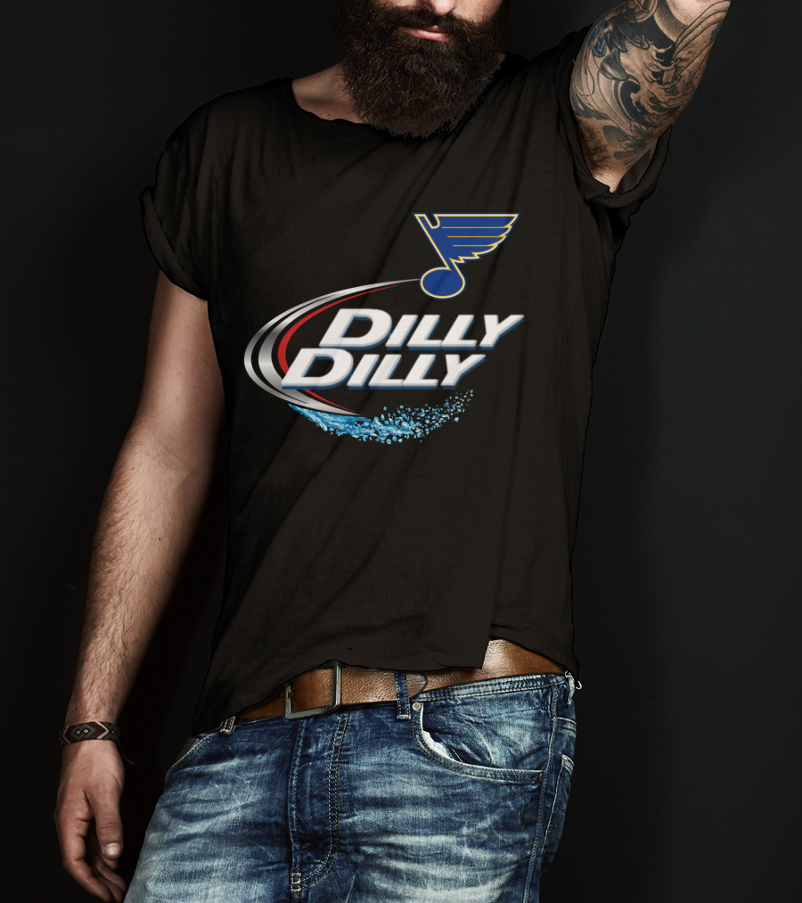 St. Louis Blues Dilly Dilly NHL Fan Logo Hockey T-Shirt