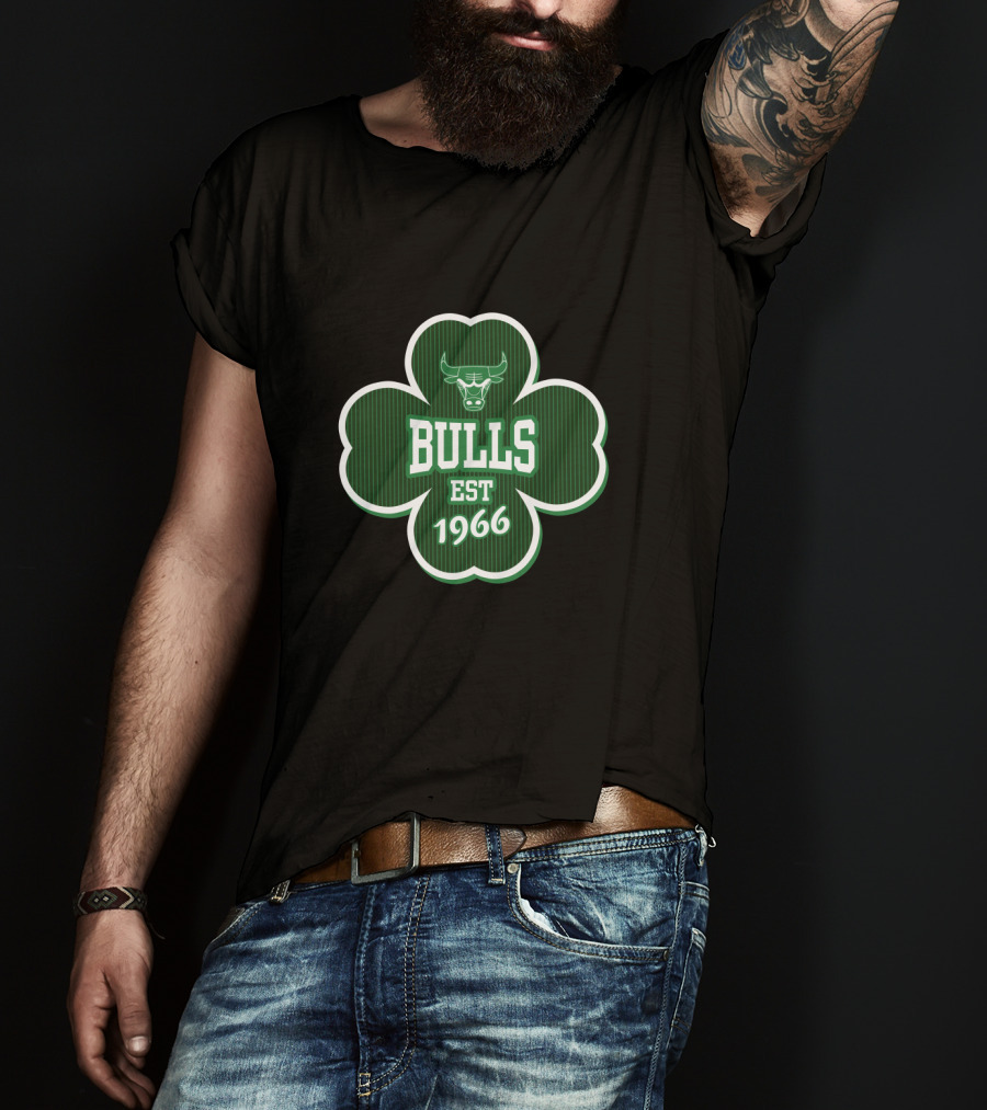 Chicago Bulls Shamrock Est 1966 St Patrick's Day T-Shirt