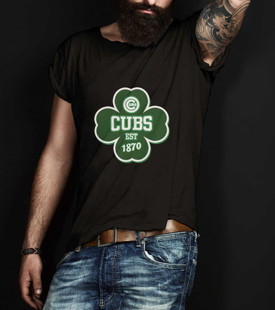 Chicago Cubs Est 1870 Green Shamrock St Patrick's Day T-Shirt