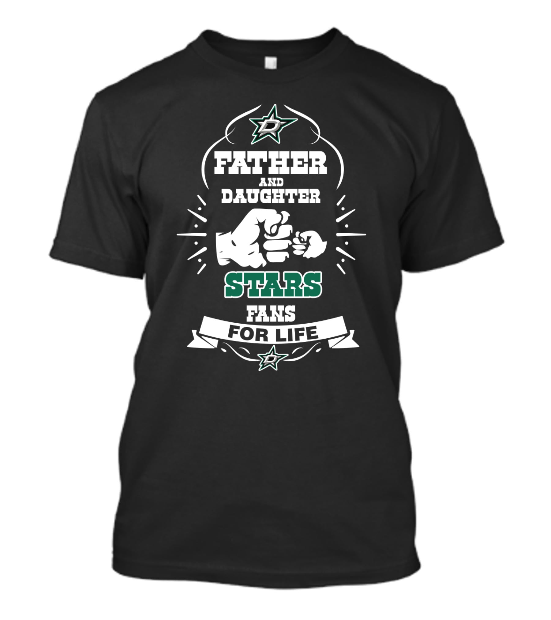 Father And Daughter Dallas Stars Fans For Life T-Shirt