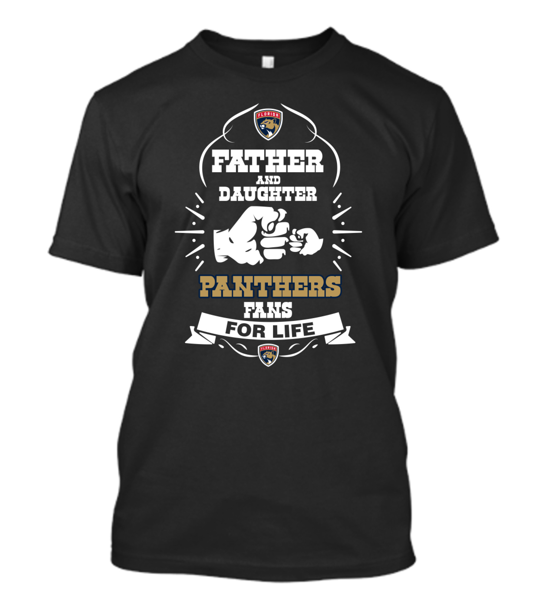 Father And Daughter Panthers Fans For Life Florida Panthers T-Shirt