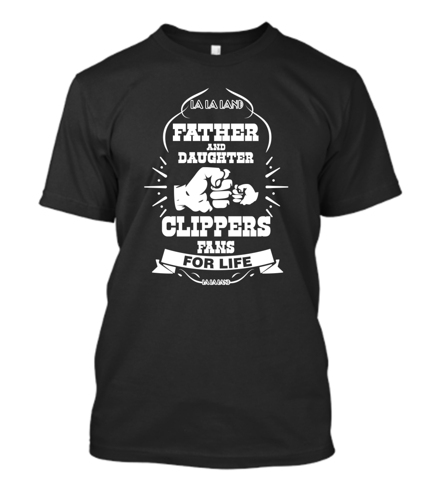 Father And Daughter Clippers Fans For Life La La Land T-Shirt