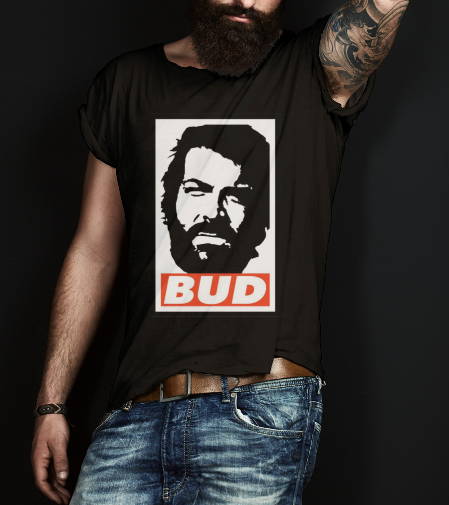 Bud Spencer Tribute Graphic Blockface T-Shirt
