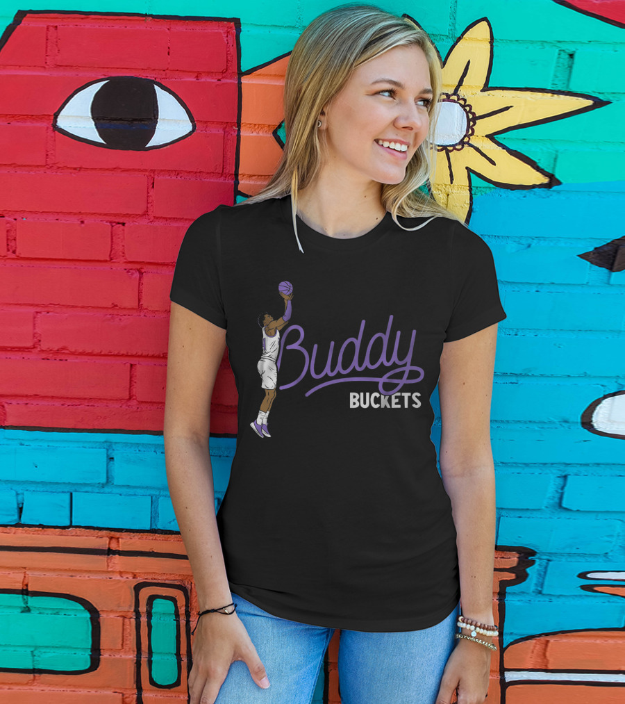 Buddy Buckets Basketball Player Jump Shot Iconic T-Shirt