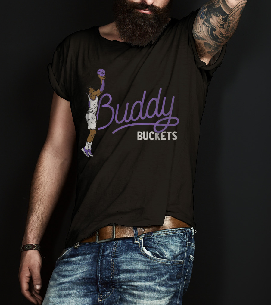 Buddy Buckets Basketball Player Jump Shot Iconic T-Shirt