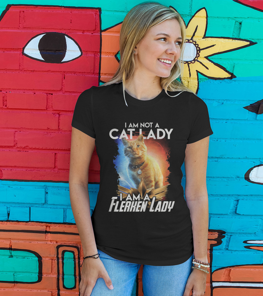 I Am Not A Cat Lady I Am A Flerken Lady Goose Cat T-Shirt