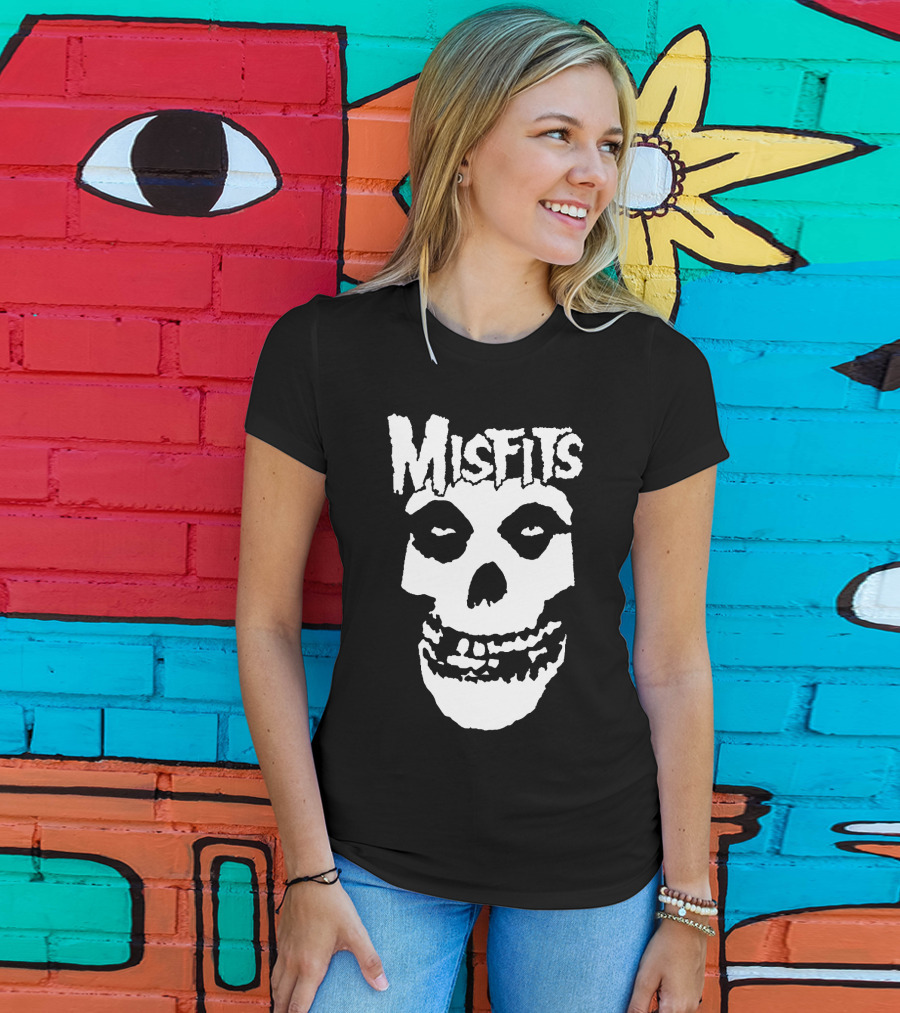 Misfits Fiend Skull Iconic Punk Rock Band T-Shirt