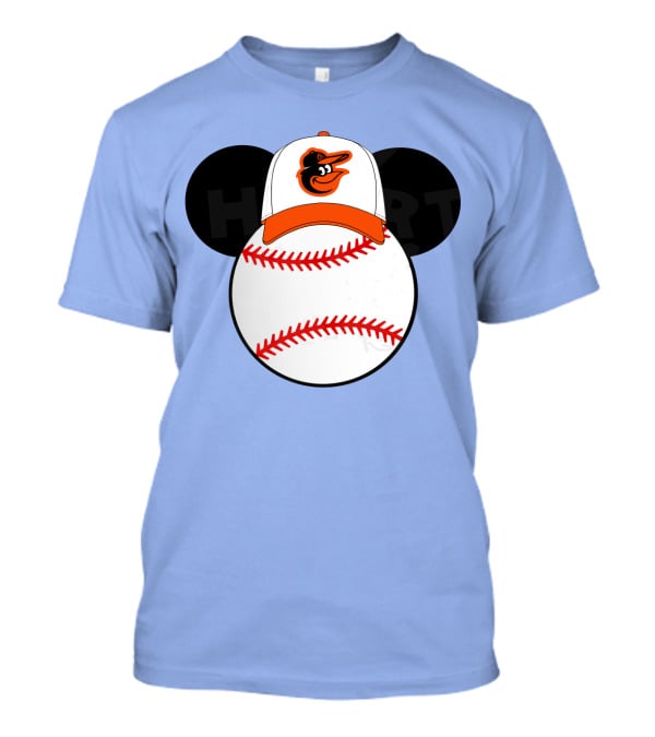 Baltimore Orioles Mickey Ears Baseball Hat With Team T-Shirt