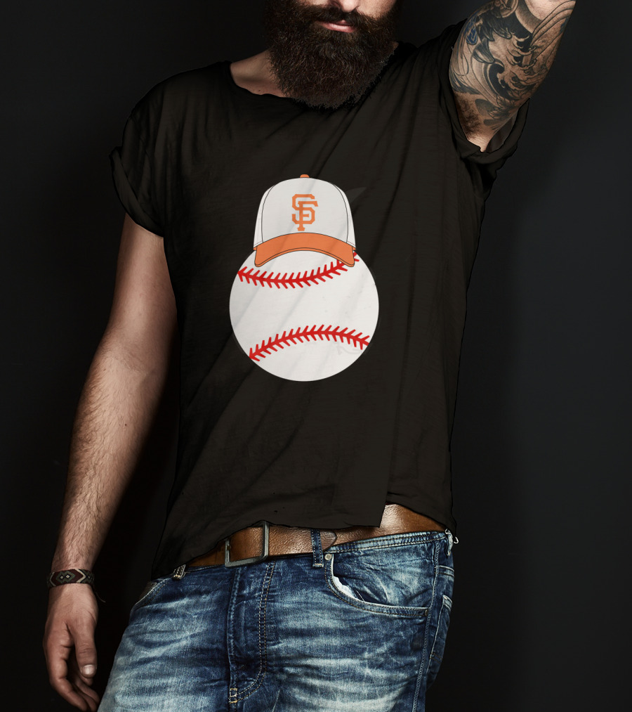 San Francisco Giants Mickey Mouse Ears Baseball Cap T-Shirt
